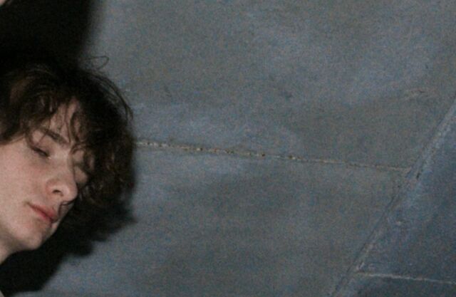 A frame with eyes half closed
