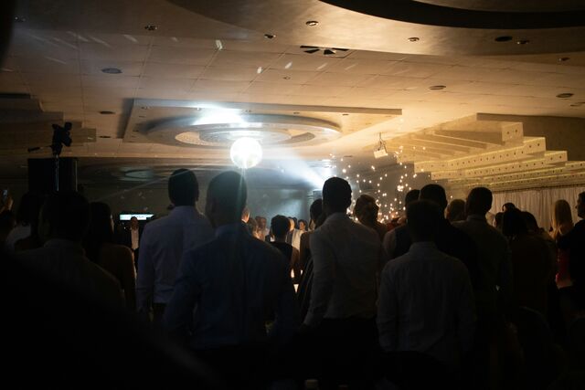 A dark dance floor frame